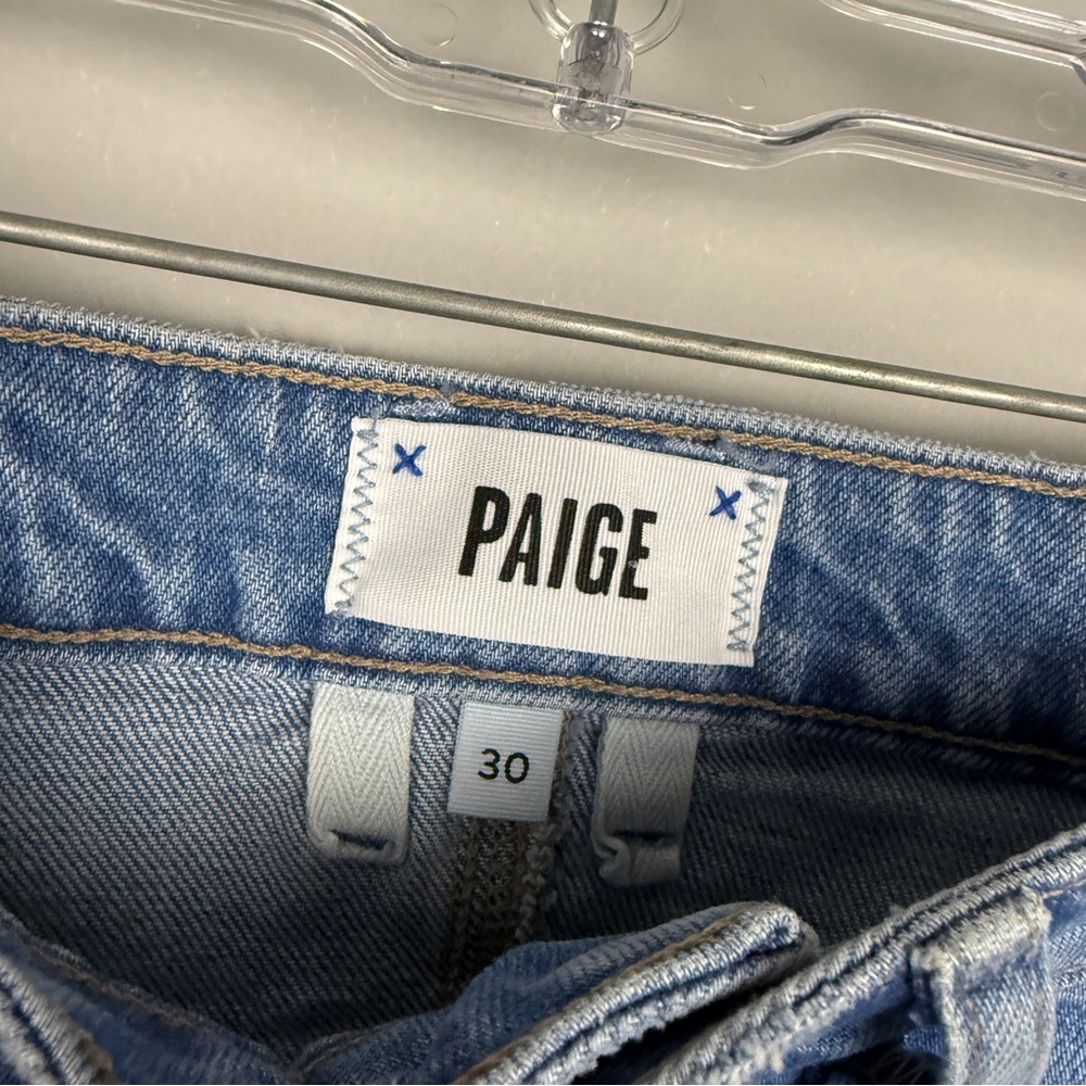 Paige Harper Ankle Wide Leg High Rise Jeans - Picture 6 of 7